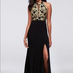 Black and Gold Dress